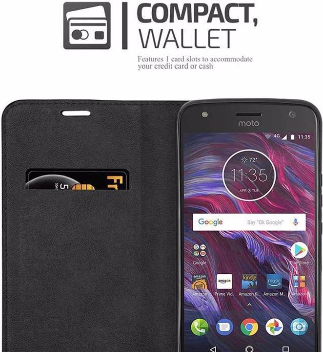Productafbeelding Cadorabo Boek Onzichtbare Magneethoes (Motorola Moto X4)