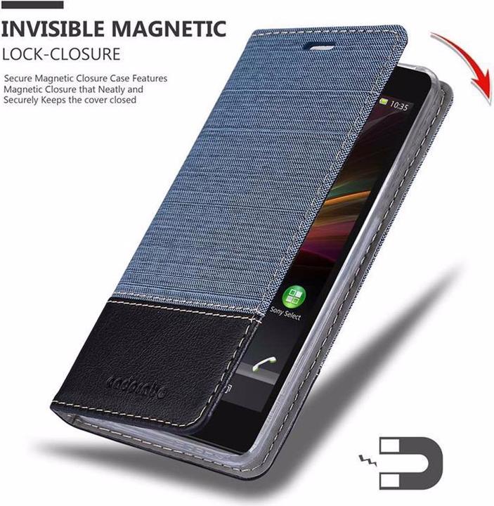 Productafbeelding Cadorabo Boek Jeans Optiek Cover (Xperia Z)