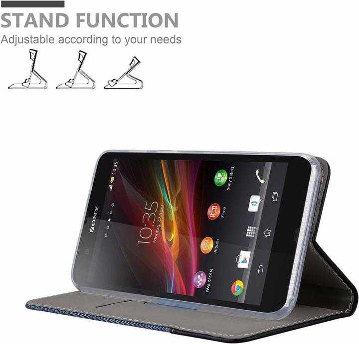 Productafbeelding Cadorabo Boek Jeans Optiek Cover (Xperia Z)