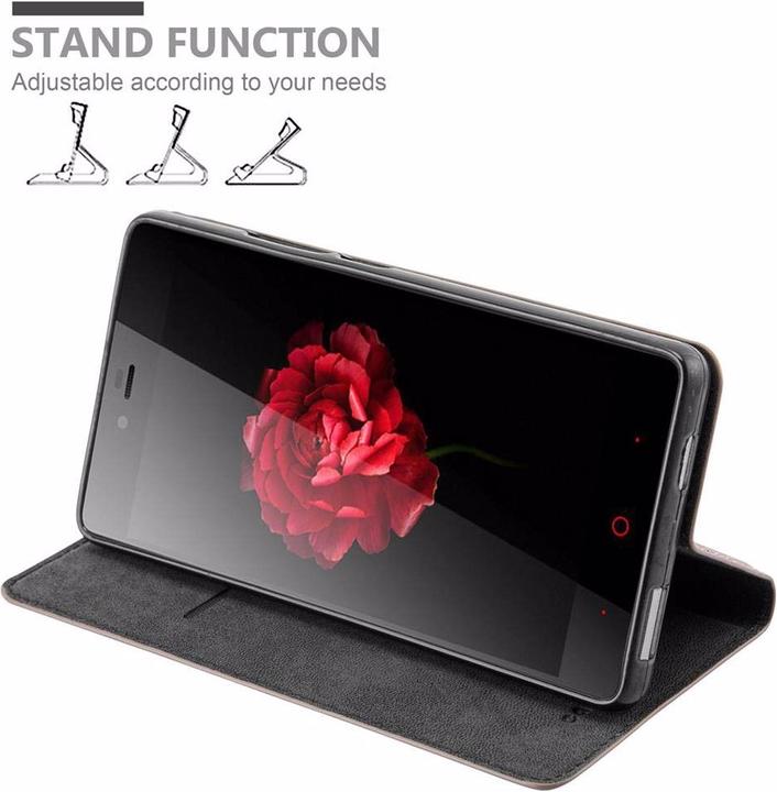 Actual product image Cadorabo Book Invisible Magnet Cover (ZTE Nubia Z9 Max)