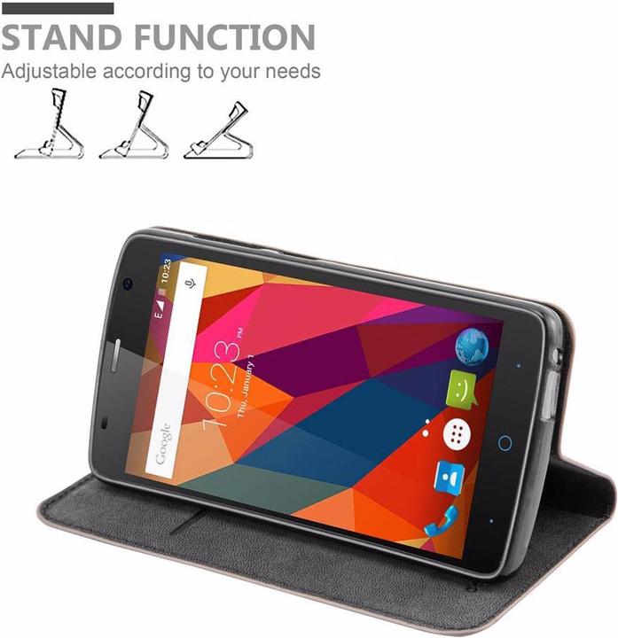 Productafbeelding Cadorabo Boek Onzichtbare Magneethoes (ZTE Blade L5)