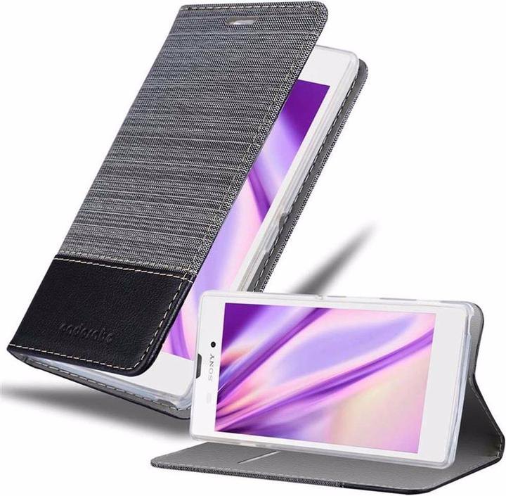 Actual product image Cadorabo Book Jeans Optics Cover (Sony Xperia T2 Ultra)