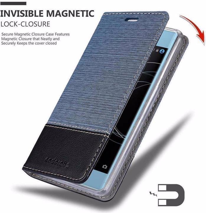 Actual product image Cadorabo Book Jeans Optics Cover (Sony Xperia XA1 Plus)