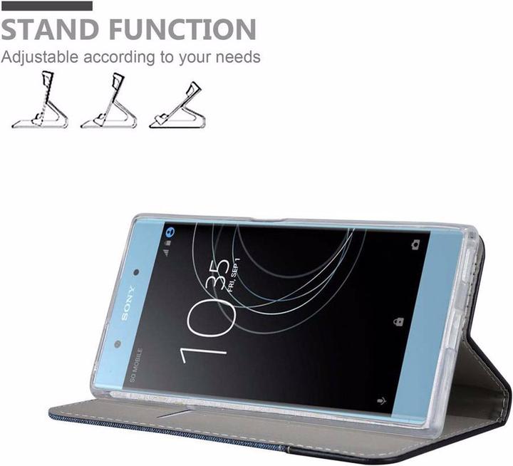 Actual product image Cadorabo Book Jeans Optics Cover (Sony Xperia XA1 Plus)