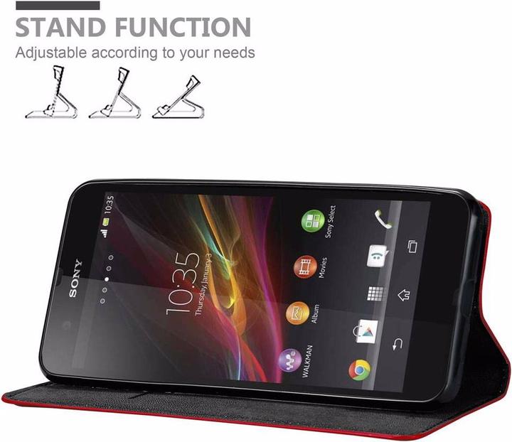 Productafbeelding Cadorabo Boek Onzichtbare Magneethoes (Xperia Z)