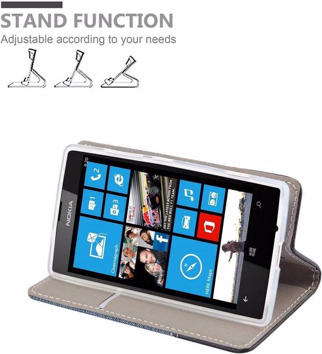 Actual product image Cadorabo Book Jeans Optics Cover (Nokia Lumia 520)