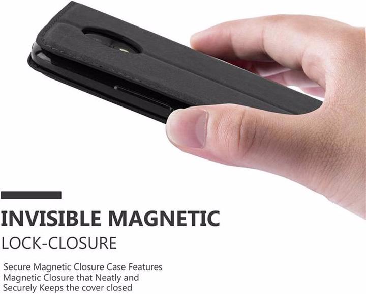 Actual product image Cadorabo Book Invisible Magnet Cover (Motorola Moto C)