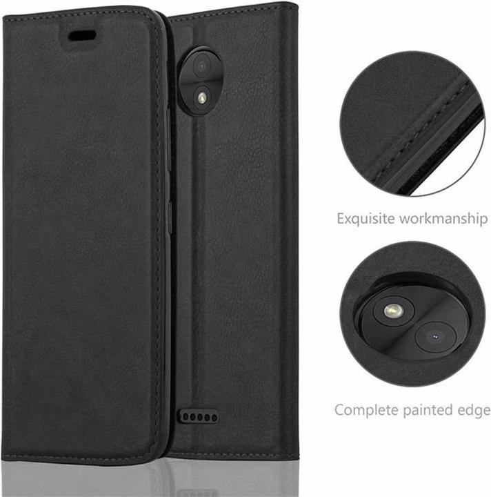 Actual product image Cadorabo Book Invisible Magnet Cover (Motorola Moto C)