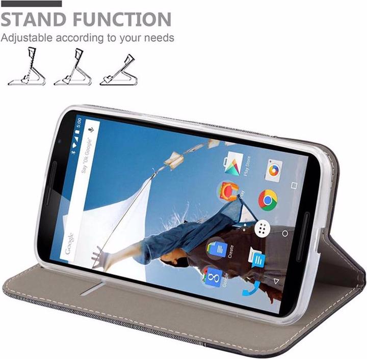 Image du produit Cadorabo Couverture look jeans Book (Motorola Nexus 6)