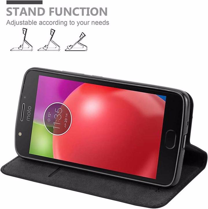 Actual product image Cadorabo Book Invisible Magnet Cover (Motorola Moto E4)