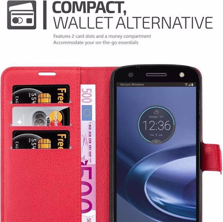 Produktbild Cadorabo Book mit Standfunktion Cover (Motorola Moto Z Force)