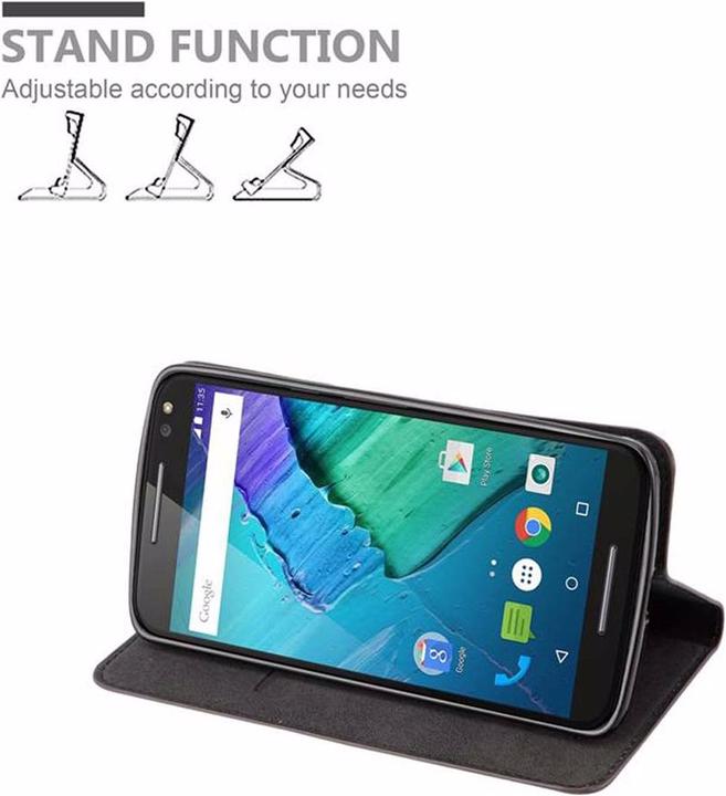 Productafbeelding Cadorabo Boek Onzichtbare Magneethoes (Motorola Moto X Stijl)