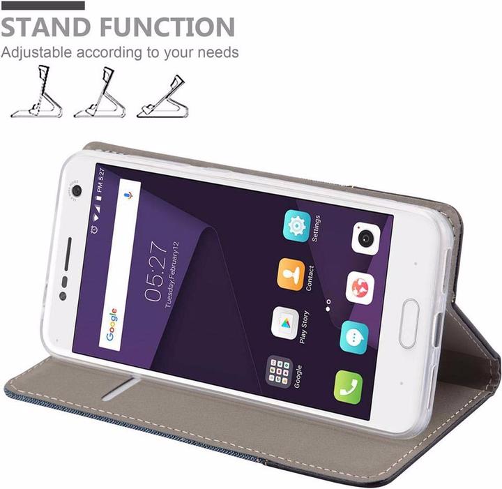 Produktbild Cadorabo Book Jeans Optik Cover (ZTE Blade V8)
