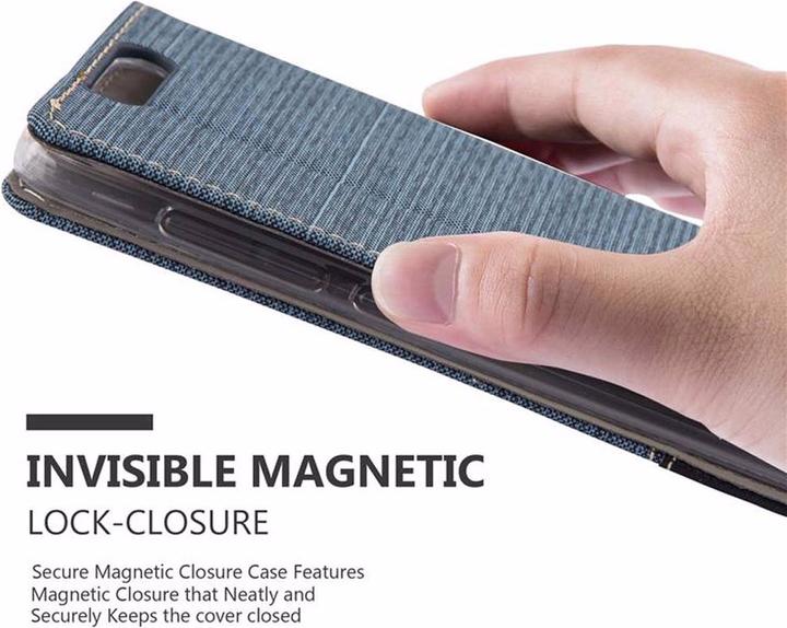 Produktbild Cadorabo Book Jeans Optik Cover (ZTE Blade V8)