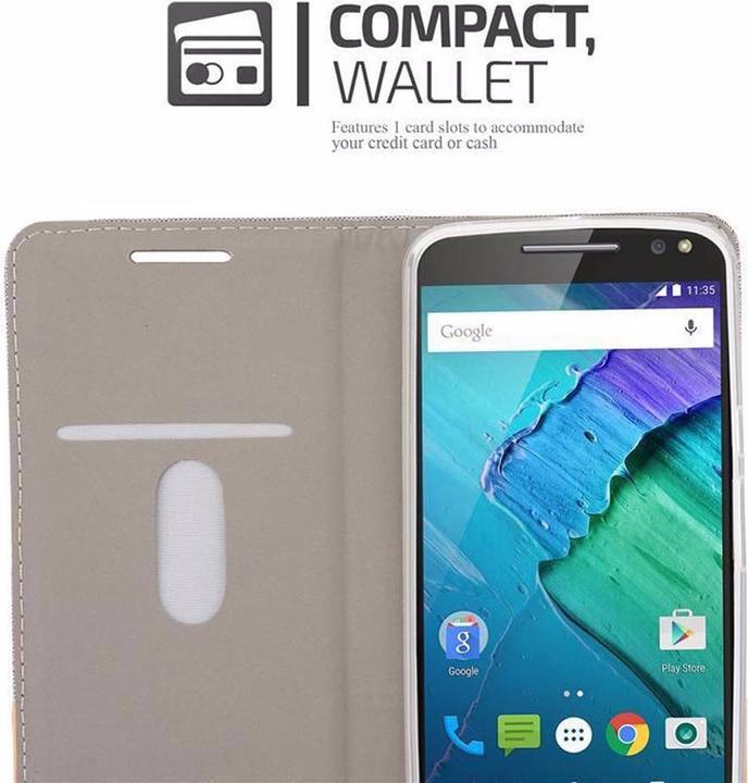 Actual product image Cadorabo Book Jeans Optics Cover (Motorola Moto X Style)