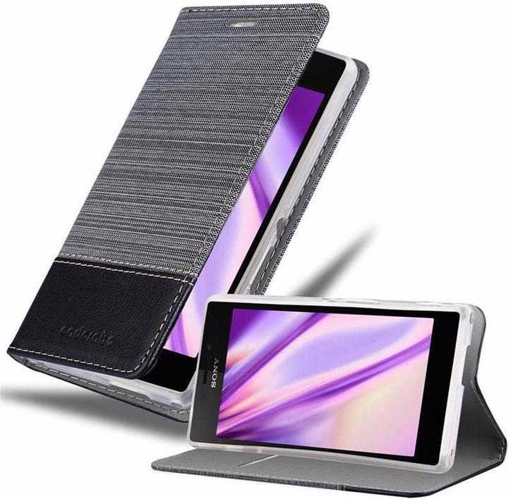 Image du produit Cadorabo Couverture look jeans Book (Sony Xperia M2, Sony Xperia M2 Aqua)