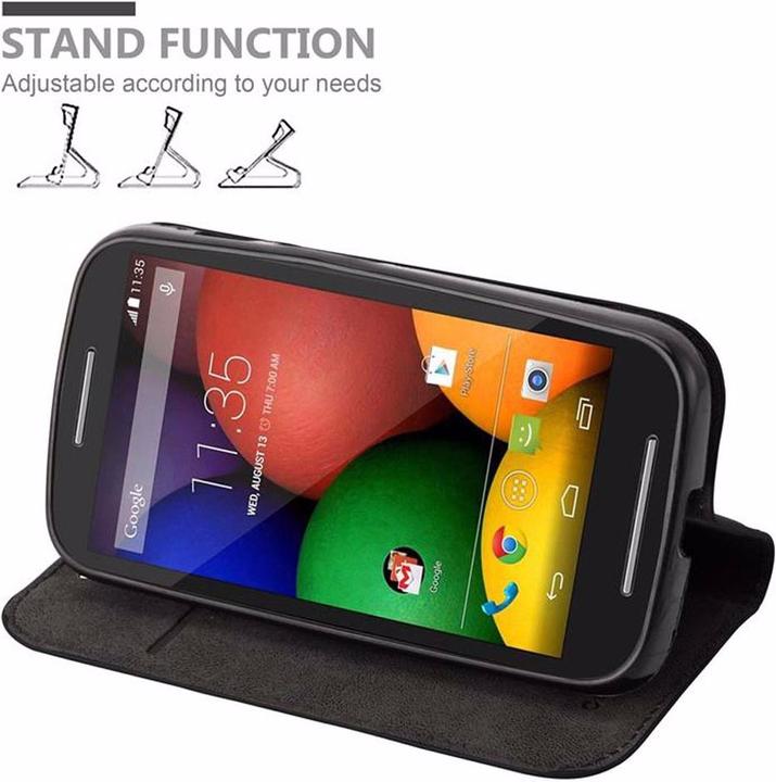 Productafbeelding Cadorabo Boek Onzichtbare Magneethoes (Motorola Moto E1)