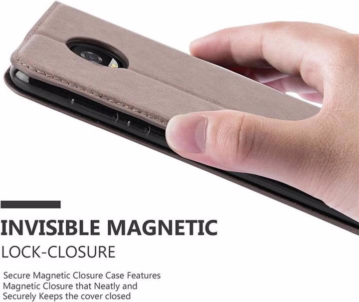 Actual product image Cadorabo Book Invisible Magnet Cover (Motorola Moto Z2 Play, Motorola Moto Z2 Force)