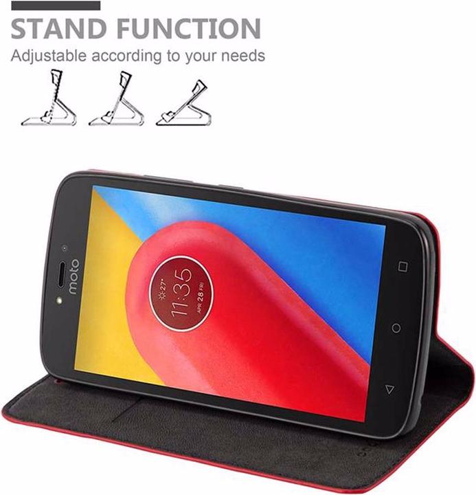 Productafbeelding Cadorabo Boek Onzichtbare Magneethoes (Motorola Moto C)