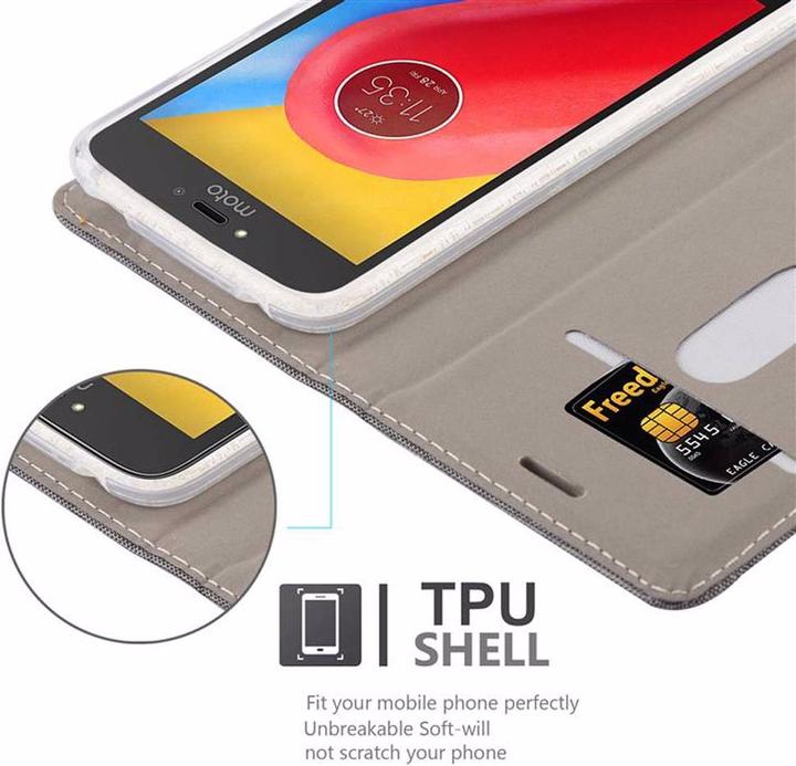 Image du produit Cadorabo Couverture look jeans Book (Motorola Moto C Plus)