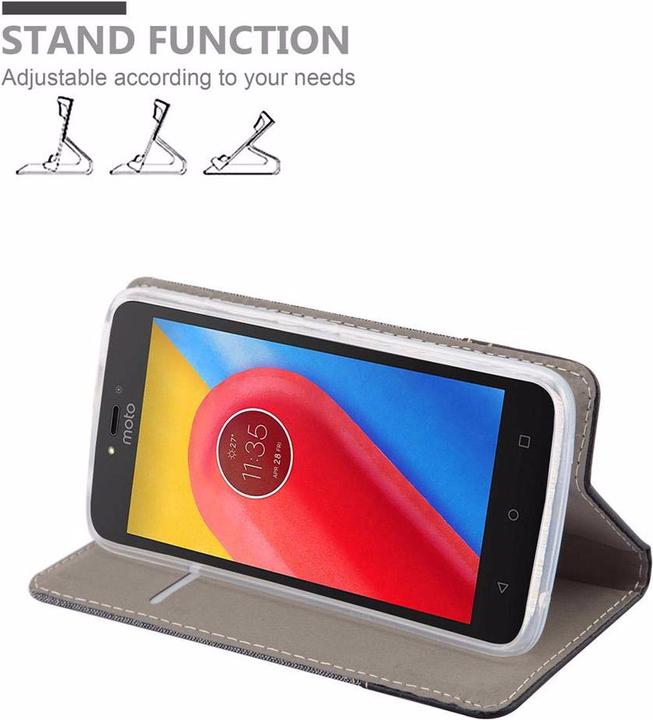 Image du produit Cadorabo Couverture look jeans Book (Motorola Moto C Plus)