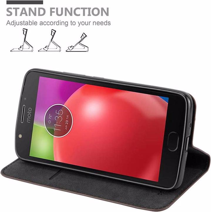 Productafbeelding Cadorabo Boek Onzichtbare Magneethoes (Motorola Moto E4)