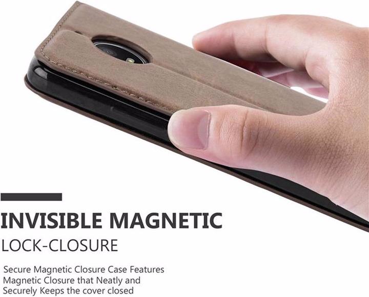 Productafbeelding Cadorabo Boek Onzichtbare Magneethoes (Motorola Moto E4)
