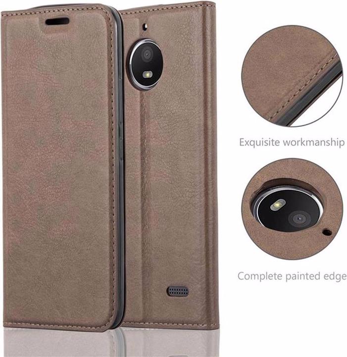 Productafbeelding Cadorabo Boek Onzichtbare Magneethoes (Motorola Moto E4)