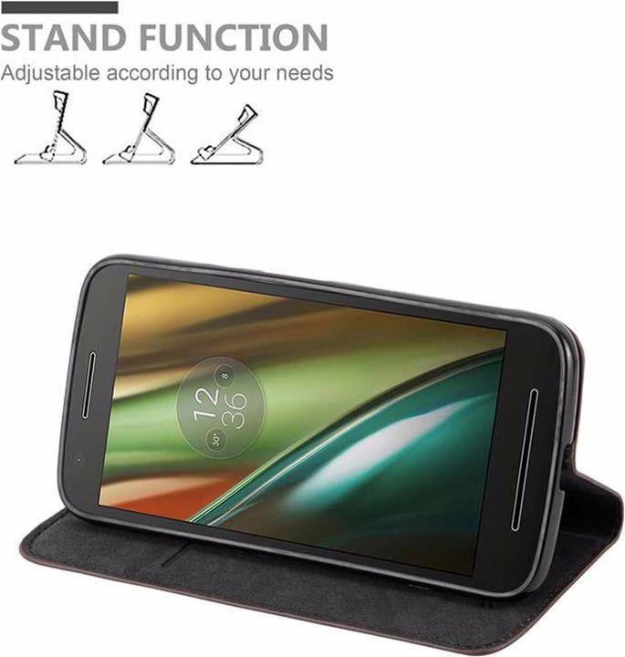 Productafbeelding Cadorabo Boek Onzichtbare Magneethoes (Motorola Moto E3)