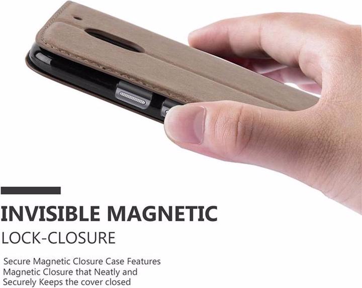 Productafbeelding Cadorabo Boek Onzichtbare Magneethoes (Motorola Moto E3)
