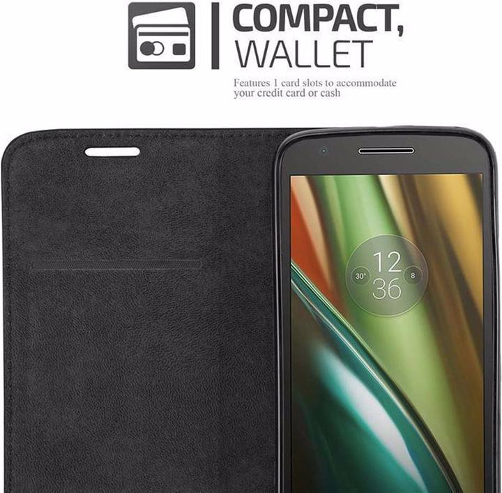 Productafbeelding Cadorabo Boek Onzichtbare Magneethoes (Motorola Moto E3)