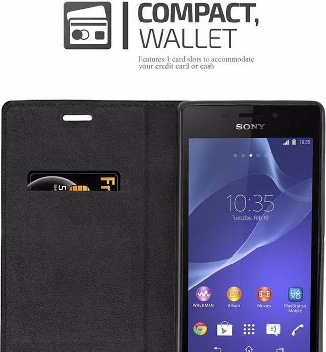 Productafbeelding Cadorabo Boek Onzichtbare Magneethoes (Xperia M2 Aqua)