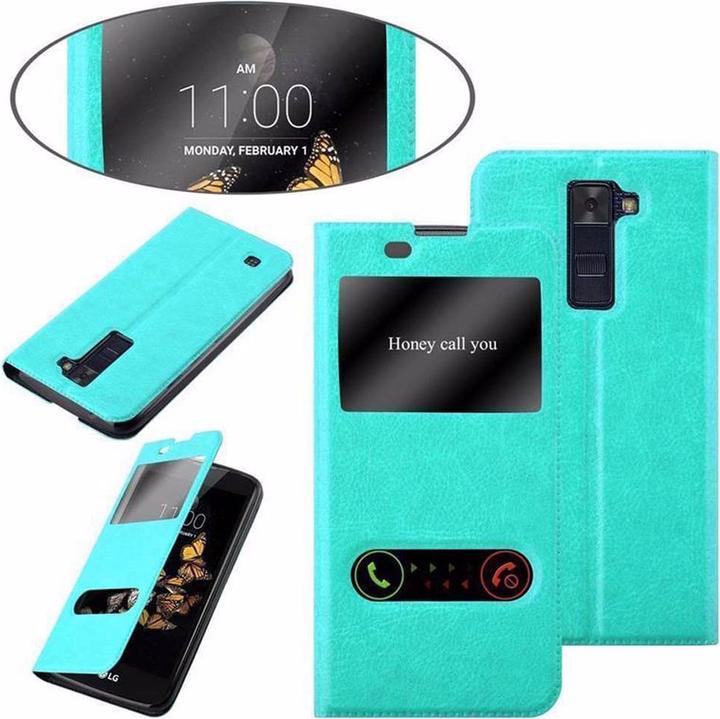 Actual product image Cadorabo Book with View double window cover (LG K8)