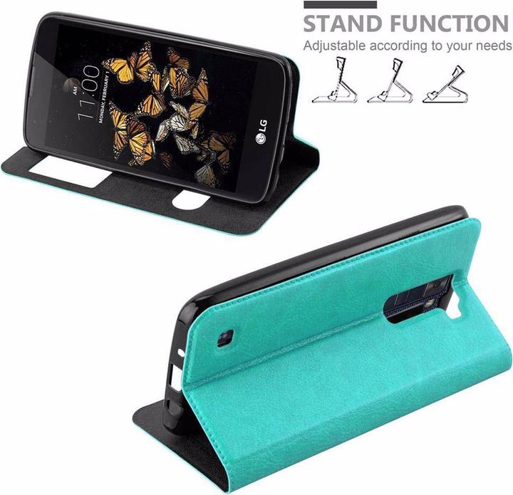 Actual product image Cadorabo Book with View double window cover (LG K8)