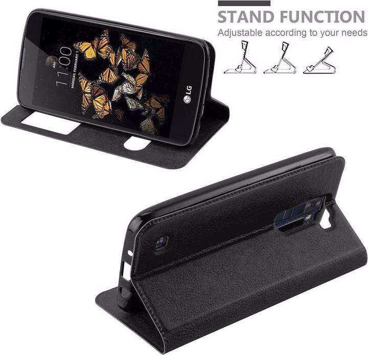 Actual product image Cadorabo Book with View double window cover (LG K8)
