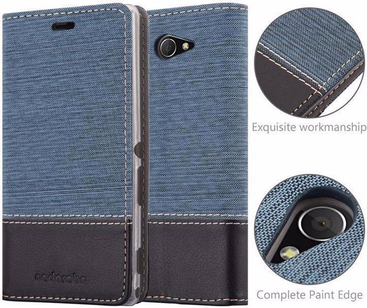 Actual product image Cadorabo Book Jeans Optics Cover (Sony Xperia M2 Aqua)