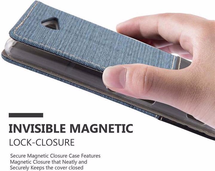 Actual product image Cadorabo Book Jeans Optics Cover (Sony Xperia M2 Aqua)