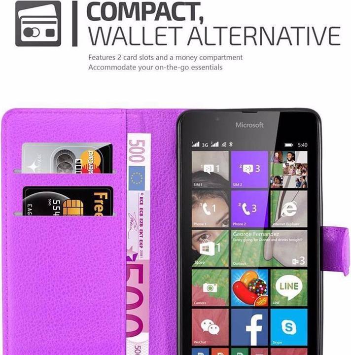 Productafbeelding Cadorabo Boek met kaft met standfunctie (Microsoft Lumia 540)