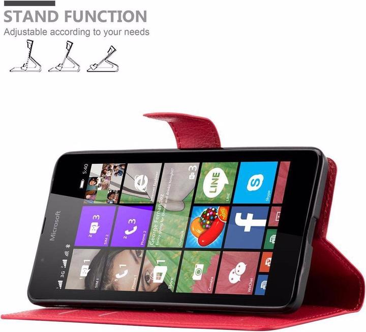 Produktbild Cadorabo Book mit Standfunktion Cover (Microsoft Lumia 540)