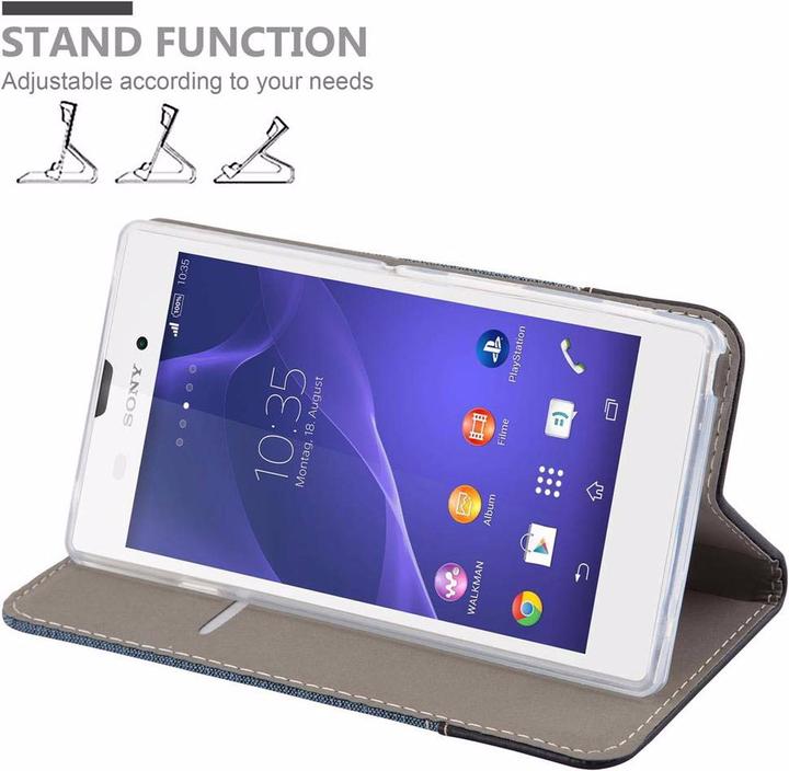 Productafbeelding Cadorabo Boek Jeans Optiek Cover (Xperia T3)