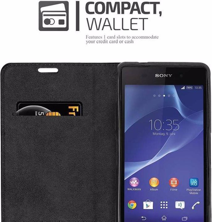 Productafbeelding Cadorabo Boek Onzichtbare Magneethoes (Xperia Z2 Compact)