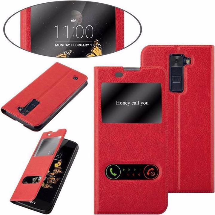 Produktbild Cadorabo Book mit View Doppelfenster Cover (LG K8)