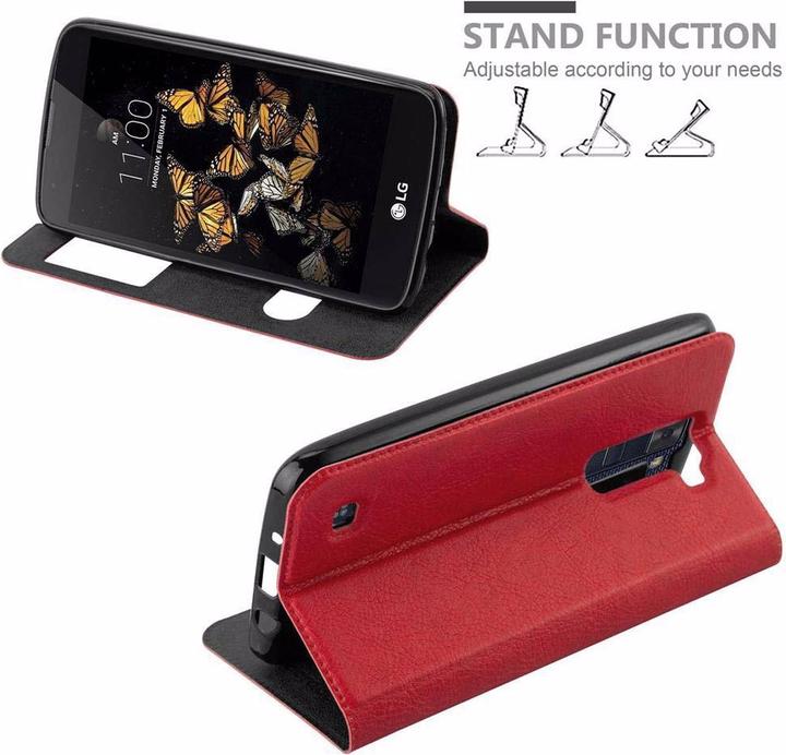 Produktbild Cadorabo Book mit View Doppelfenster Cover (LG K8)