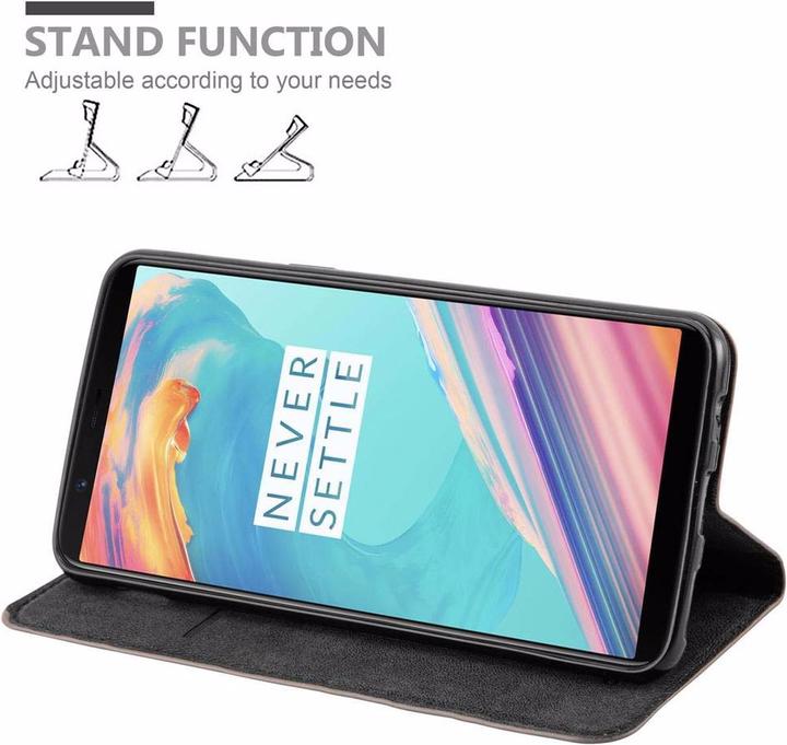 Productafbeelding Cadorabo Boek Onzichtbare Magneethoes (OnePlus 5T)