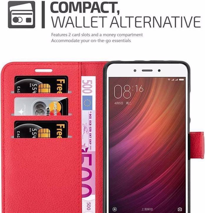 Produktbild Cadorabo Book mit Standfunktion Cover (Xiaomi Redmi Note 4)