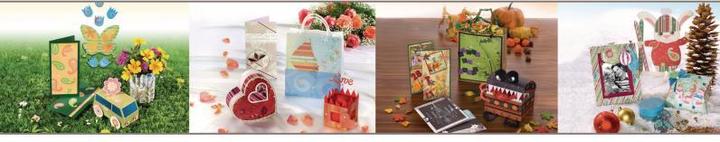 Produktbild Folia Designpapier Block Blumen (190 g/m², 12 x)