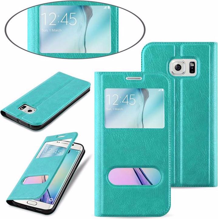 Productafbeelding Cadorabo Boek met Uitzicht Dubbele Raambedekking (Samsung Galaxy S6 Edge+)
