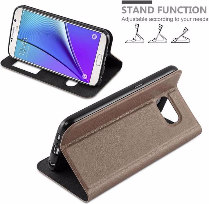 Produktbild Cadorabo Book mit View Doppelfenster Cover (Samsung Galaxy Note 5)