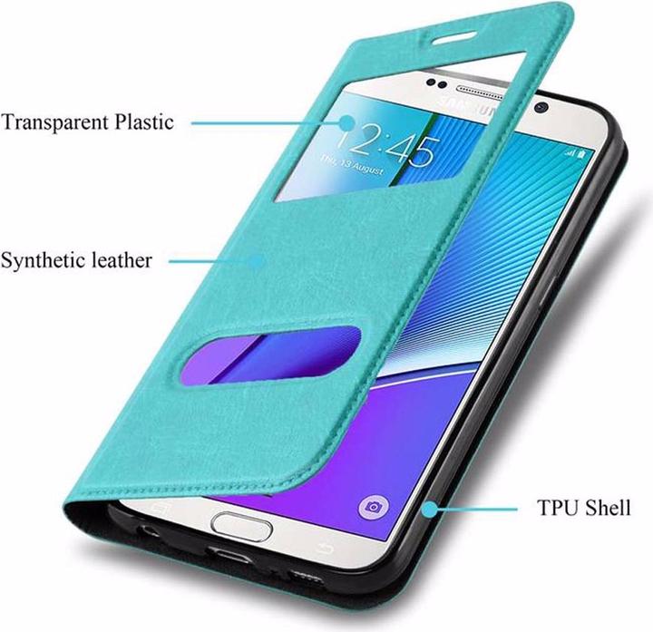Produktbild Cadorabo Book mit View Doppelfenster Cover (Samsung Galaxy Note 5)