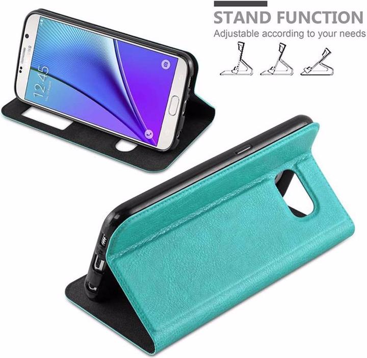 Produktbild Cadorabo Book mit View Doppelfenster Cover (Samsung Galaxy Note 5)